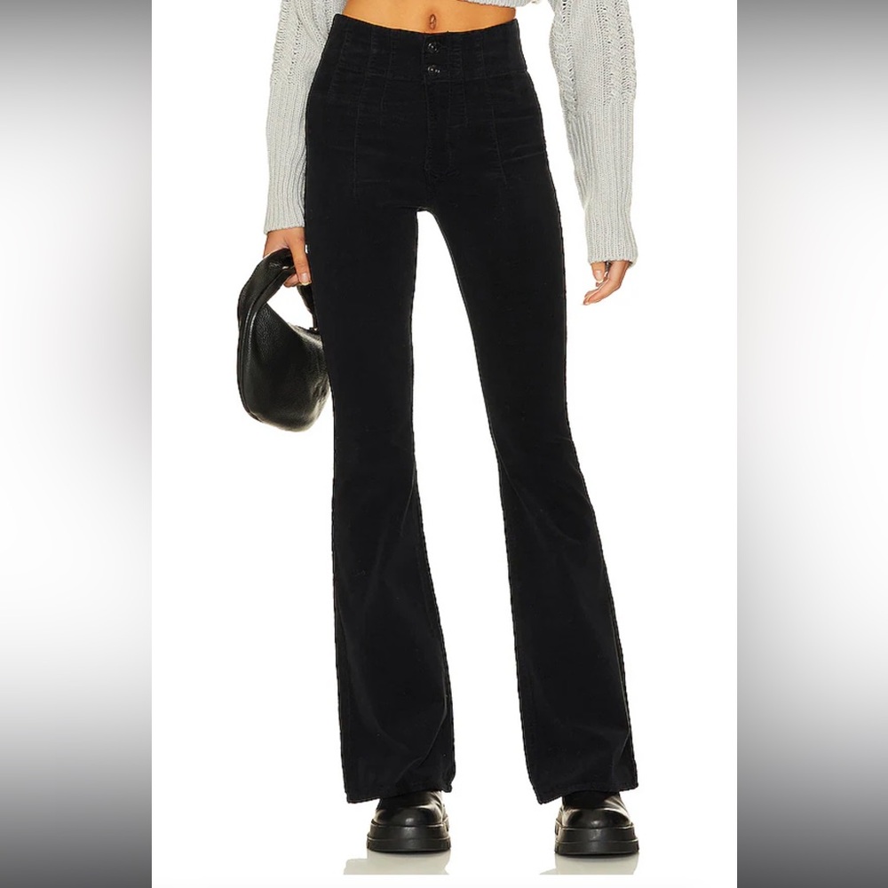 🖤 FREE PEOPLE x We The Free Jayde Cord Flare Pant in Beluga